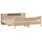 vidaXL Bed Frame without Mattress 200x200 cm Solid Wood Pine