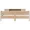 vidaXL Bed Frame without Mattress 200x200 cm Solid Wood Pine