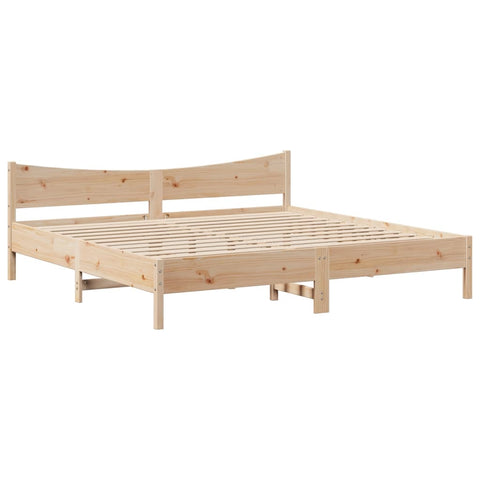 vidaXL Bed Frame without Mattress 200x200 cm Solid Wood Pine