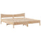 vidaXL Bed Frame without Mattress 200x200 cm Solid Wood Pine