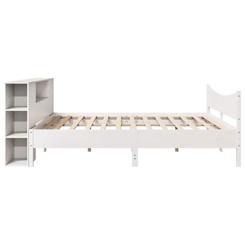vidaXL Bed Frame without Mattress White 200x200 cm Solid Wood Pine