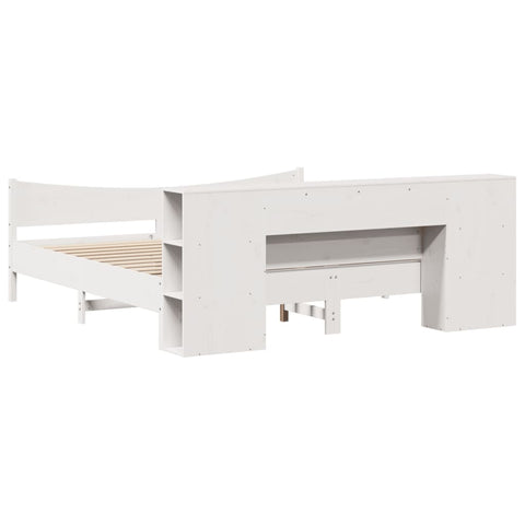 vidaXL Bed Frame without Mattress White 200x200 cm Solid Wood Pine