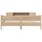 vidaXL Bed Frame without Mattress 180x200 cm Super King Solid Wood Pine
