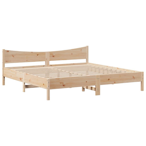 vidaXL Bed Frame without Mattress 180x200 cm Super King Solid Wood Pine