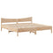 vidaXL Bed Frame without Mattress 180x200 cm Super King Solid Wood Pine