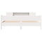 vidaXL Bed Frame without Mattress White 180x200 cm Super King Solid Wood Pine