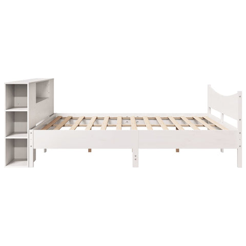 vidaXL Bed Frame without Mattress White 180x200 cm Super King Solid Wood Pine