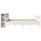 vidaXL Bed Frame without Mattress White 180x200 cm Super King Solid Wood Pine