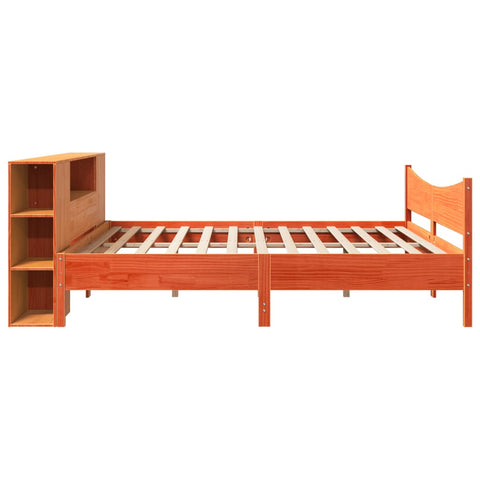 vidaXL Bed Frame without Mattress Wax Brown 180x200 cm Super King Solid Wood Pine