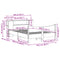 vidaXL Bed Frame without Mattress White 160x200 cm Solid Wood Pine