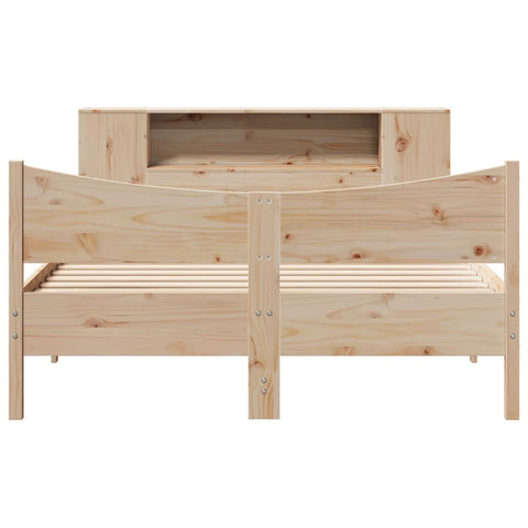 vidaXL Bed Frame without Mattress 150x200 cm King Size Solid Wood Pine