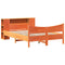 vidaXL Bed Frame without Mattress Wax Brown 150x200 cm King Size Solid Wood Pine