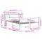 vidaXL Bed Frame without Mattress 140x200 cm Solid Wood Pine