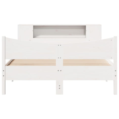vidaXL Bed Frame without Mattress White 140x200 cm Solid Wood Pine