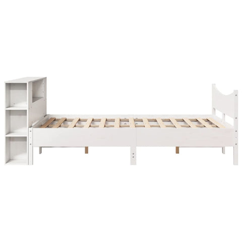 vidaXL Bed Frame without Mattress White 120x200 cm Solid Wood Pine