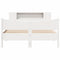 vidaXL Bed Frame without Mattress White 140x190 cm Solid Wood Pine