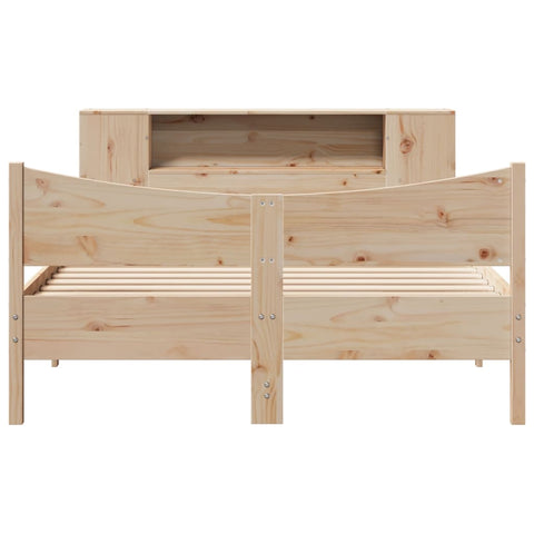 vidaXL Bed Frame without Mattress 135x190 cm Double Solid Wood Pine