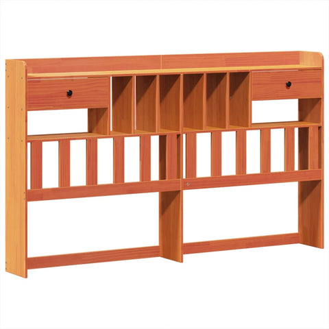 vidaXL Bed Frame without Mattress Wax Brown 200x200 cm Solid Wood Pine