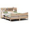 vidaXL Bed Frame without Mattress 180x200 cm Super King Solid Wood Pine