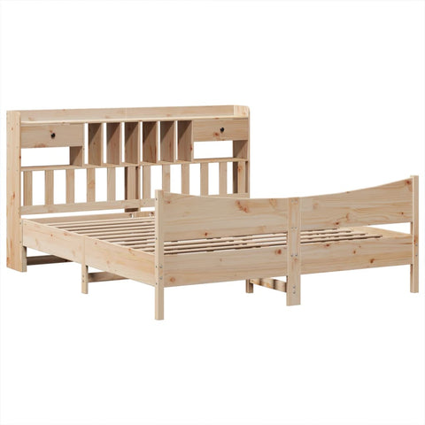 vidaXL Bed Frame without Mattress 180x200 cm Super King Solid Wood Pine