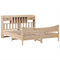 vidaXL Bed Frame without Mattress 180x200 cm Super King Solid Wood Pine