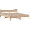 vidaXL Bed Frame without Mattress 180x200 cm Super King Solid Wood Pine