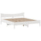 vidaXL Bed Frame without Mattress White 180x200 cm Super King Solid Wood Pine