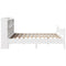 vidaXL Bed Frame without Mattress White 180x200 cm Super King Solid Wood Pine