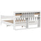 vidaXL Bed Frame without Mattress White 180x200 cm Super King Solid Wood Pine