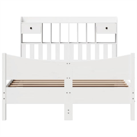 vidaXL Bed Frame without Mattress White 160x200 cm Solid Wood Pine