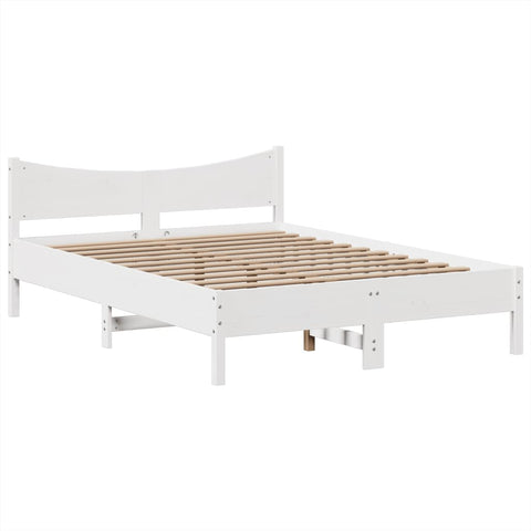 vidaXL Bed Frame without Mattress White 160x200 cm Solid Wood Pine