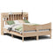 vidaXL Bed Frame without Mattress 150x200 cm King Size Solid Wood Pine