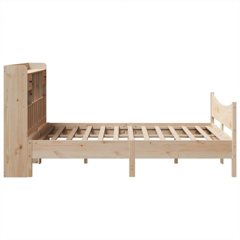 vidaXL Bed Frame without Mattress 150x200 cm King Size Solid Wood Pine