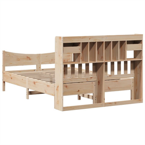 vidaXL Bed Frame without Mattress 150x200 cm King Size Solid Wood Pine