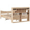vidaXL Bed Frame without Mattress 150x200 cm King Size Solid Wood Pine