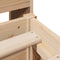 vidaXL Bed Frame without Mattress 150x200 cm King Size Solid Wood Pine
