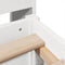 vidaXL Bed Frame without Mattress White 150x200 cm King Size Solid Wood Pine