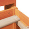 vidaXL Bed Frame without Mattress Wax Brown 150x200 cm King Size Solid Wood Pine