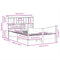 vidaXL Bed Frame without Mattress White 140x200 cm Solid Wood Pine