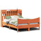 vidaXL Bed Frame without Mattress Wax Brown 140x200 cm Solid Wood Pine