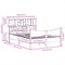 vidaXL Bed Frame without Mattress Wax Brown 140x190 cm Solid Wood Pine