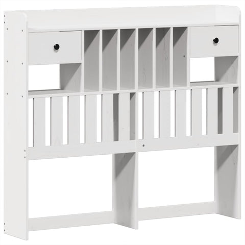 vidaXL Bed Frame without Mattress White 135x190 cm Double Solid Wood Pine