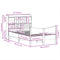 vidaXL Bed Frame without Mattress White 135x190 cm Double Solid Wood Pine