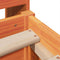 vidaXL Bed Frame without Mattress Wax Brown 135x190 cm Double Solid Wood Pine