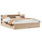 vidaXL Bed Frame without Mattress 200x200 cm Solid Wood Pine