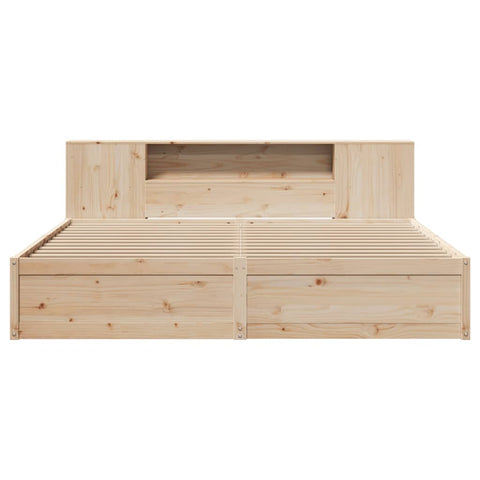 vidaXL Bed Frame without Mattress 200x200 cm Solid Wood Pine