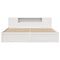 vidaXL Bed Frame without Mattress White 200x200 cm Solid Wood Pine