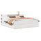 vidaXL Bed Frame without Mattress White 180x200 cm Super King Solid Wood Pine