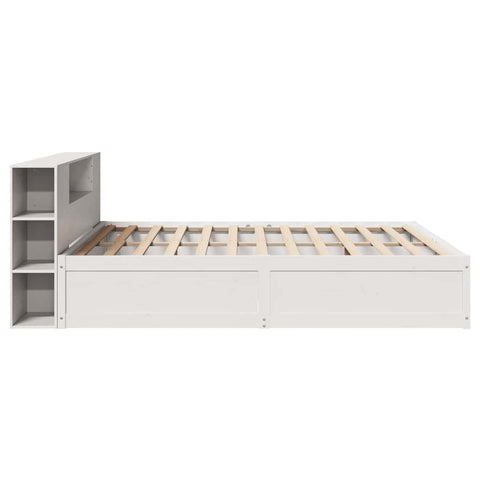 vidaXL Bed Frame without Mattress White 180x200 cm Super King Solid Wood Pine
