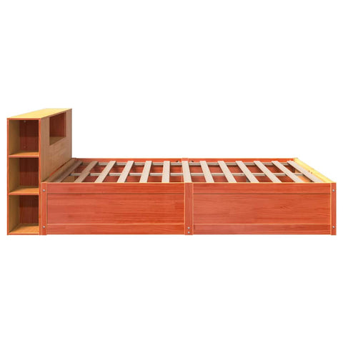 vidaXL Bed Frame without Mattress Wax Brown 180x200 cm Super King Solid Wood Pine